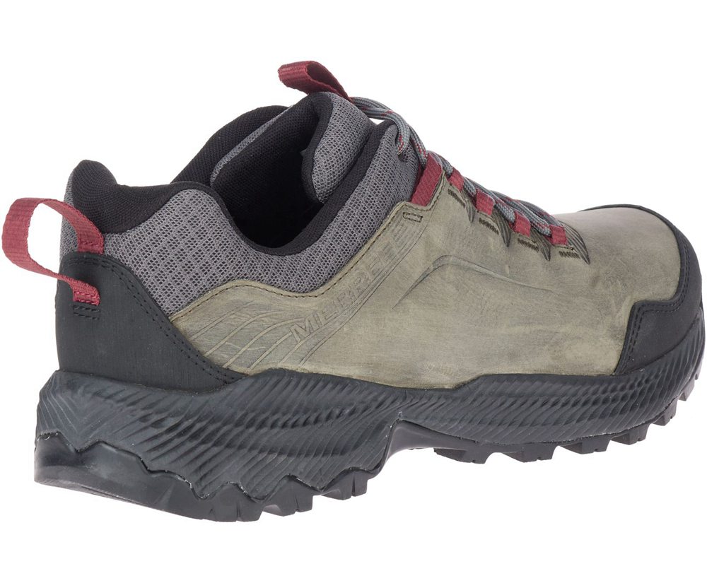 Buty Trekkingowe Merrell Męskie Oliwkowe/Czarne - Forestbound - 840569-YIN